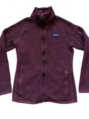 Patagonia Better Sweater 1/4 Zip Jacket Pullover Fleece Burgundy Red Women's XS